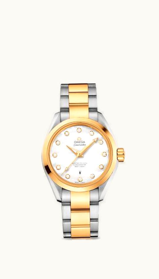 Omega Seamaster Aqua Terra 150M Master Co-Axial 34 Stainless Steel / Yellow Gold / MOP / Bracelet