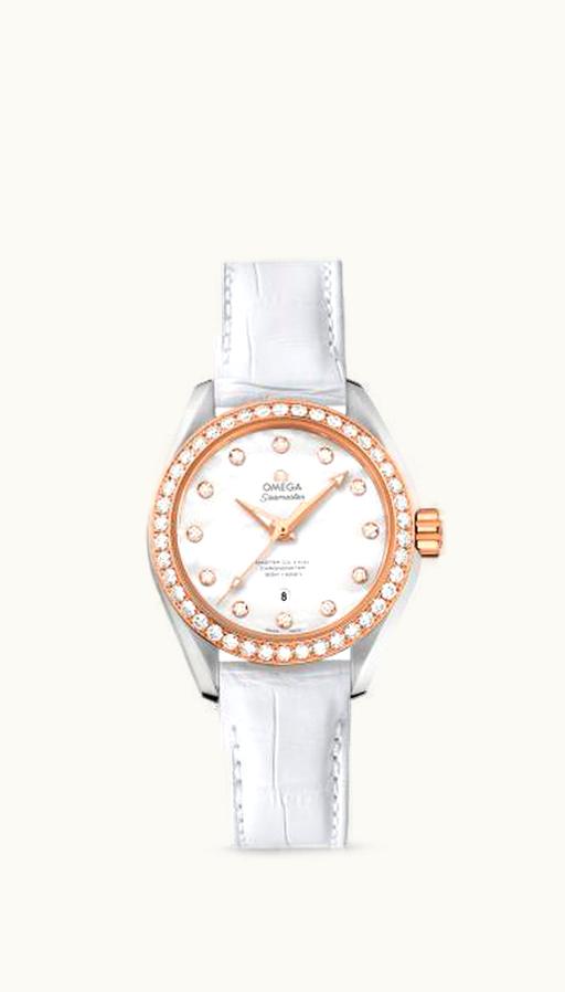 Omega Seamaster Aqua Terra 150M Master Co-Axial 34 Stainless Steel / Sedna Gold / Diamond / MOP