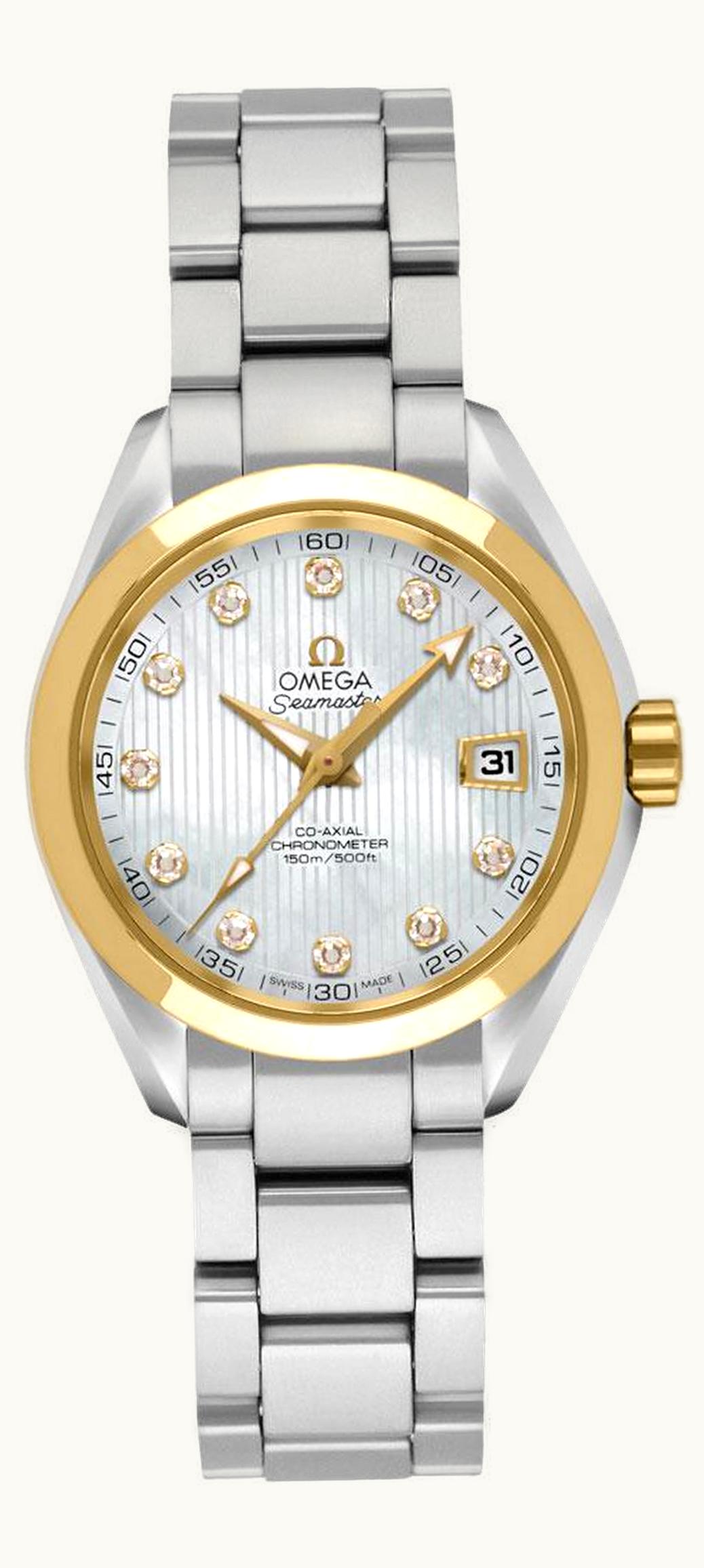 Omega Seamaster Aqua Terra 150M Co-Axial 30 Stainless Steel / Yellow Gold / MOP / Bracelet
