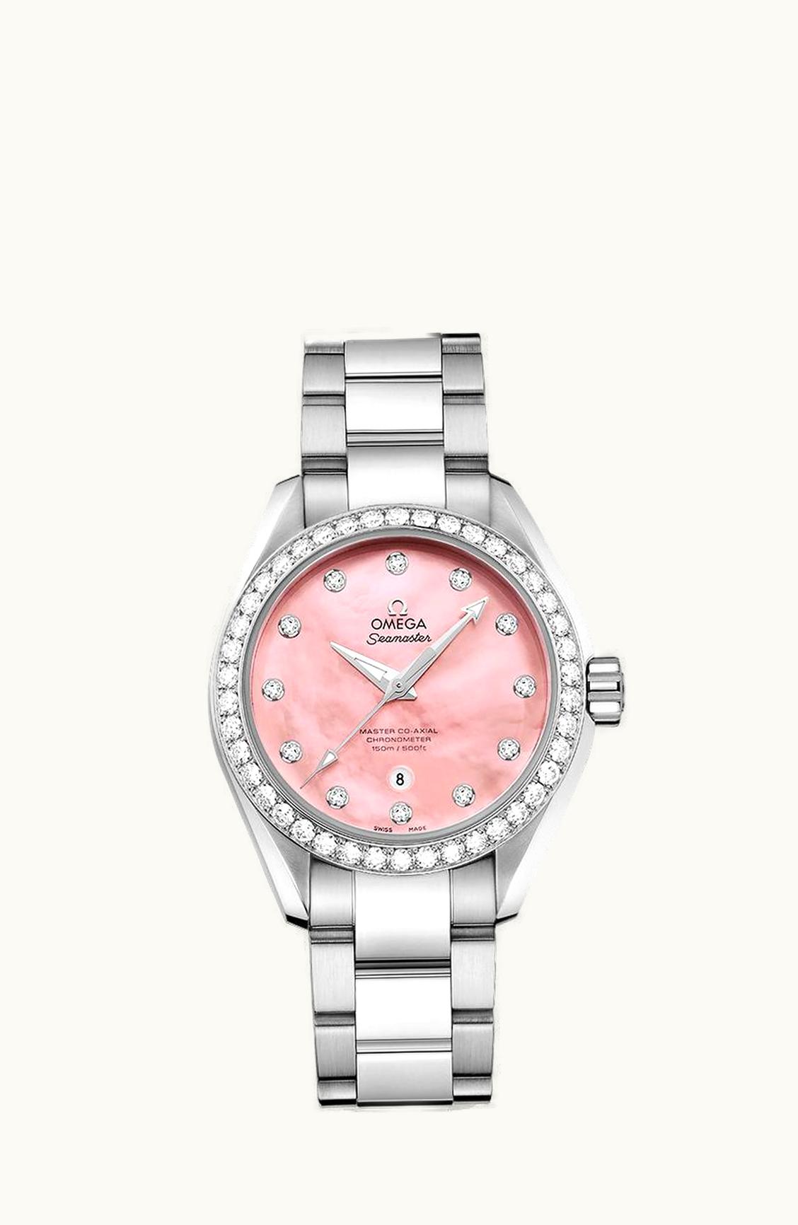 Omega Seamaster Aqua Terra 150M Master Co-Axial 34 Stainless Steel / Diamond / Pink MOP / Bracelet