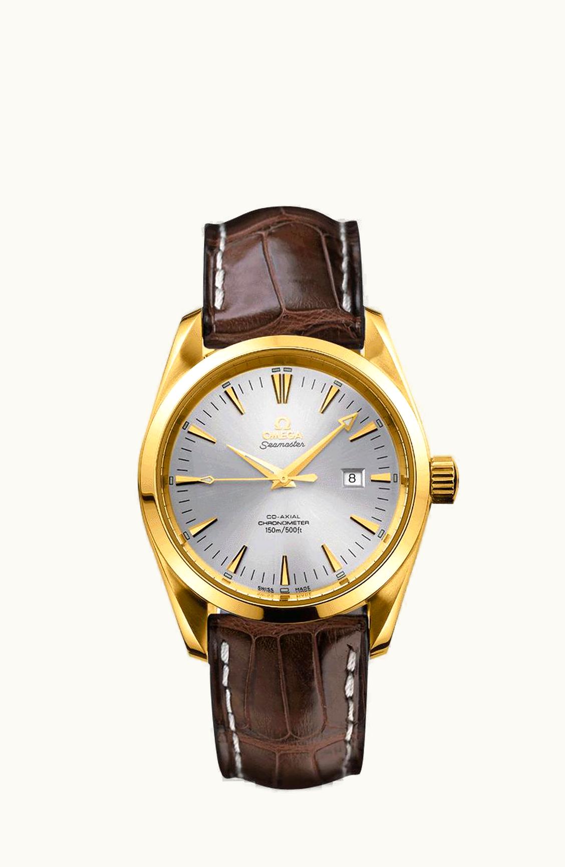 Omega Seamaster Aqua Terra 150M Co-Axial 36.2 Yellow Gold / Silver