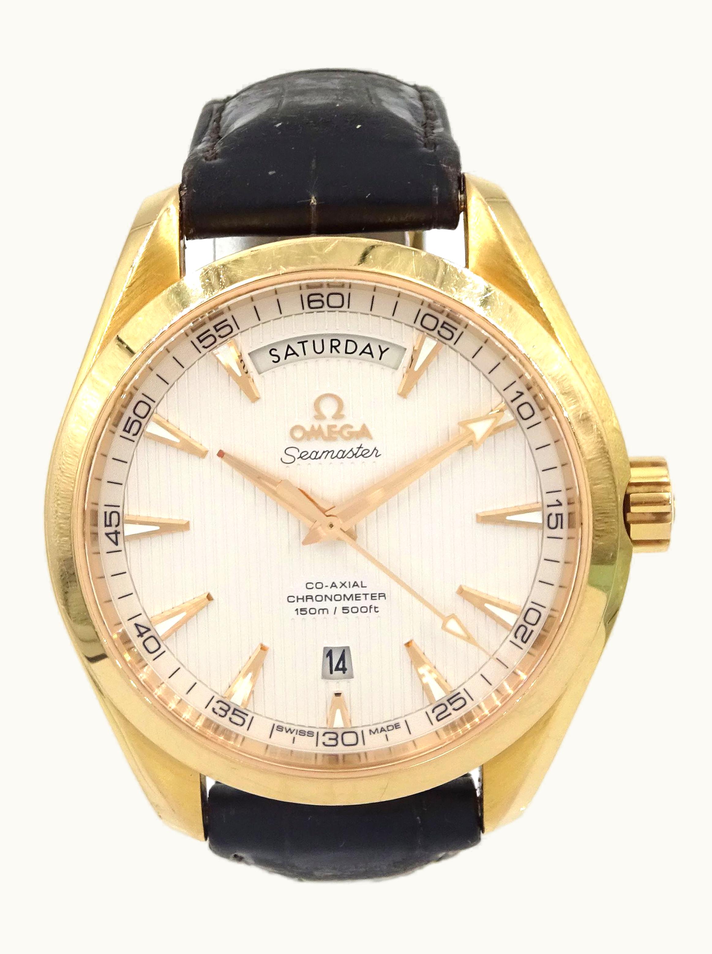 Omega Seamaster Aqua Terra 150M Co-Axial 36.2 Yellow Gold / Black