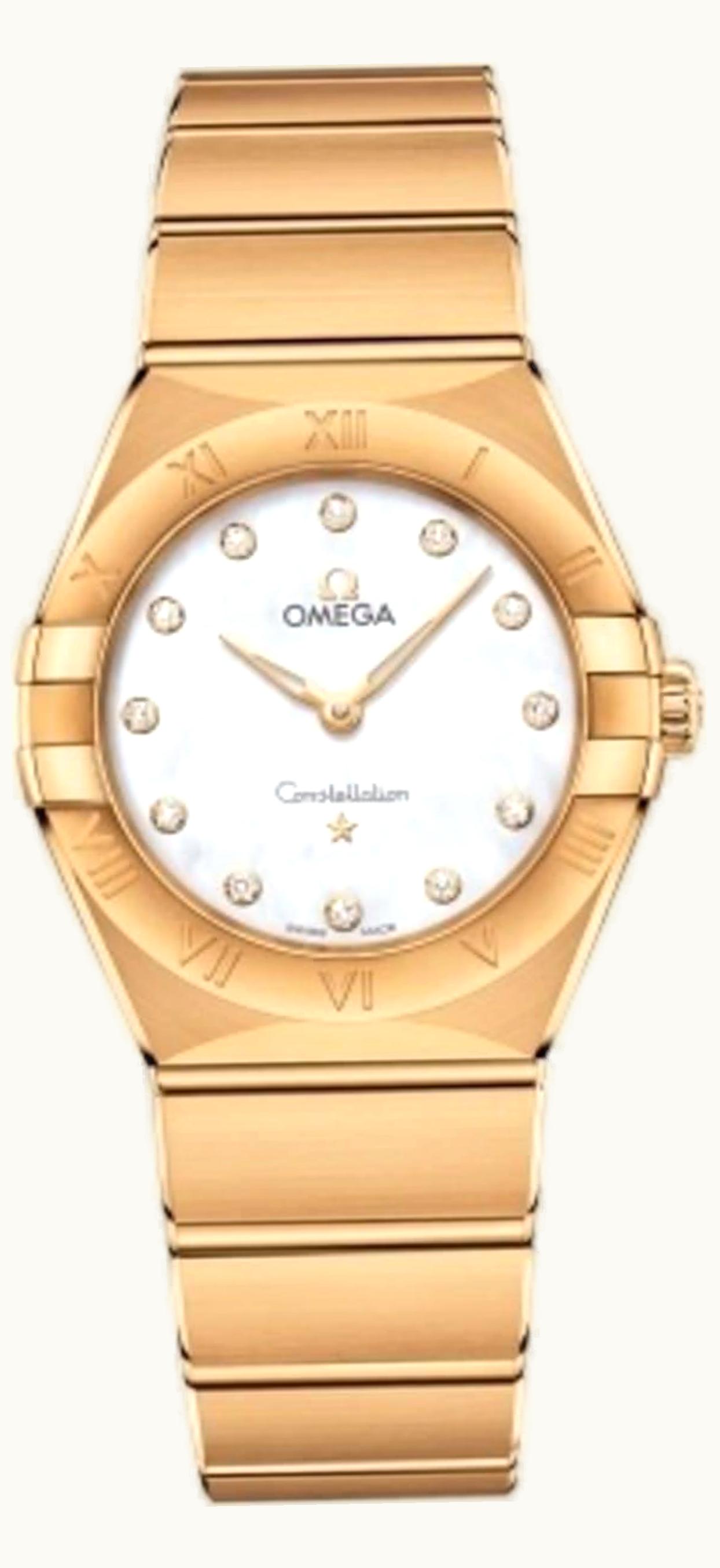 Omega Constellation Manhattan 28 Quartz Yellow Gold / MOP
