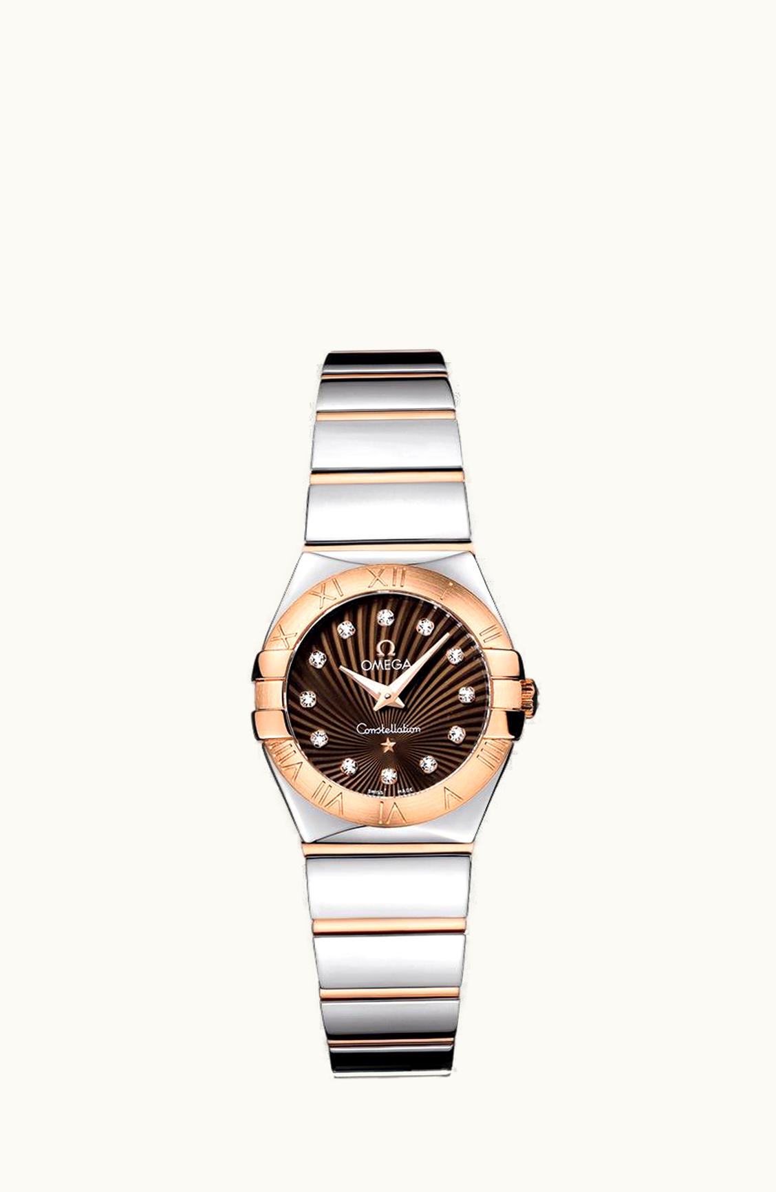 Omega Constellation Quartz 24 Polished Stainless Steel / Red Gold / Brown Supernova