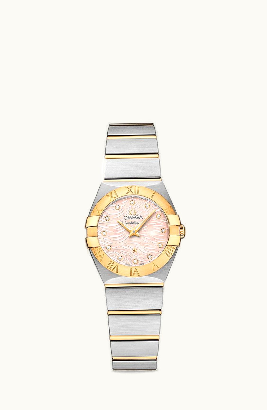 Omega Constellation Quartz 24 Stainless Steel / Yellow Gold / Pink MOP