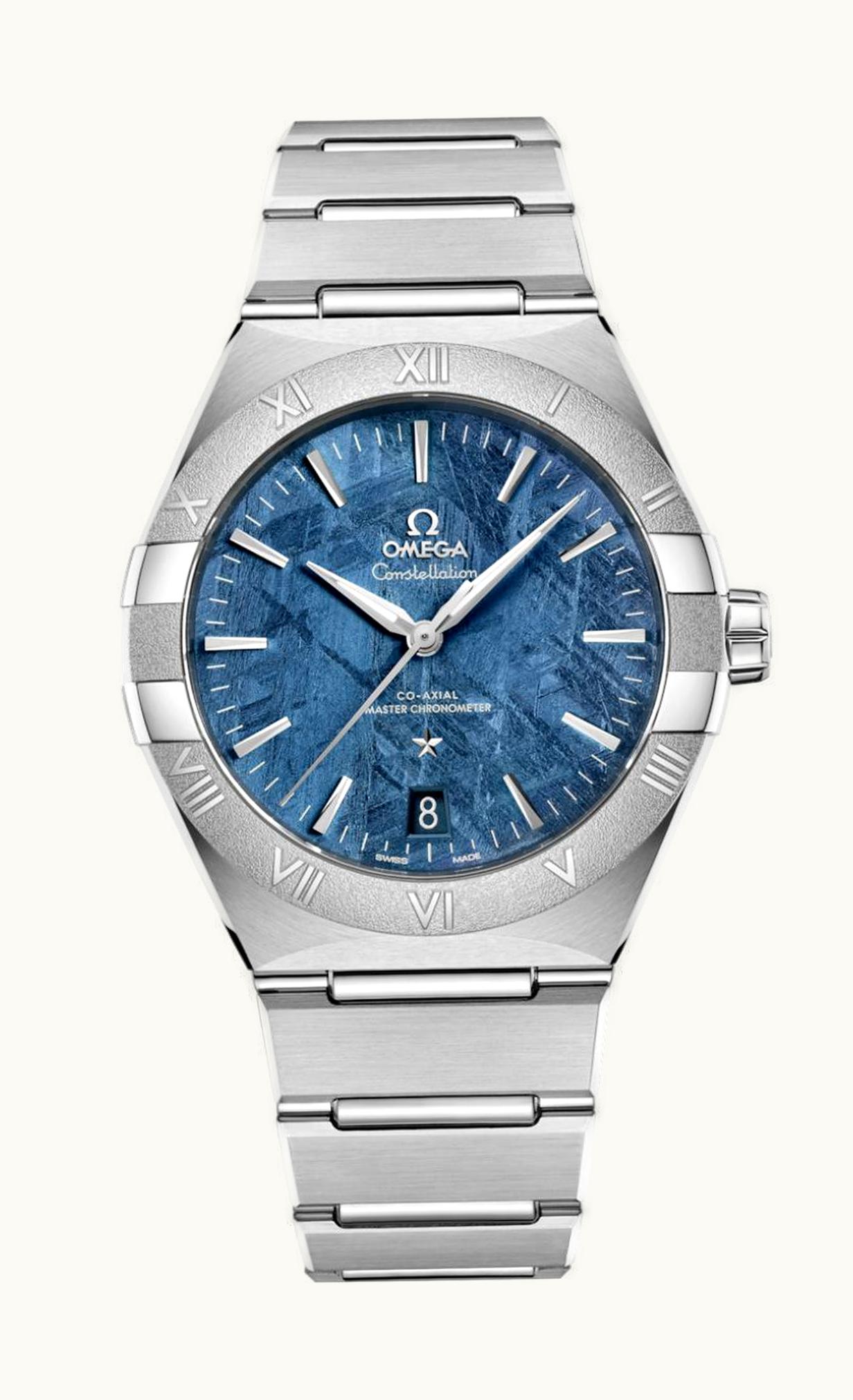 Omega Constellation Master Chronometer 41 Stainless Steel / Blue Meteorite