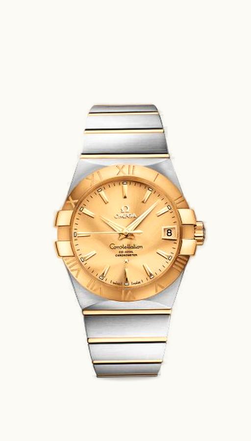 Omega Constellation Co-Axial 38 Stainless Steel / Yellow Gold / Champagne