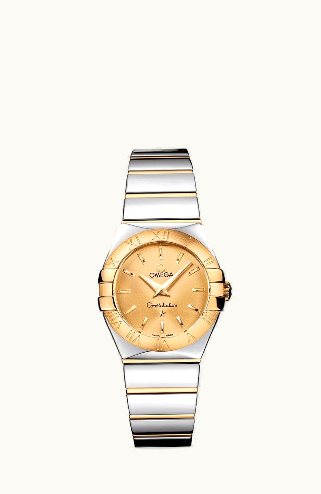 Omega Constellation Quartz 27 Polished Stainless Steel / Yellow Gold / Champagne