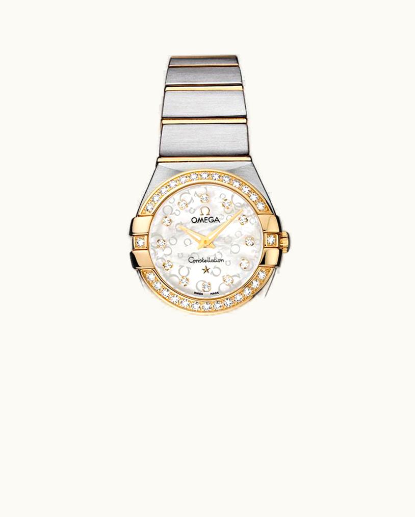 Omega Constellation Quartz 24 Brushed Stainless Steel / Yellow Gold / MOP Omega