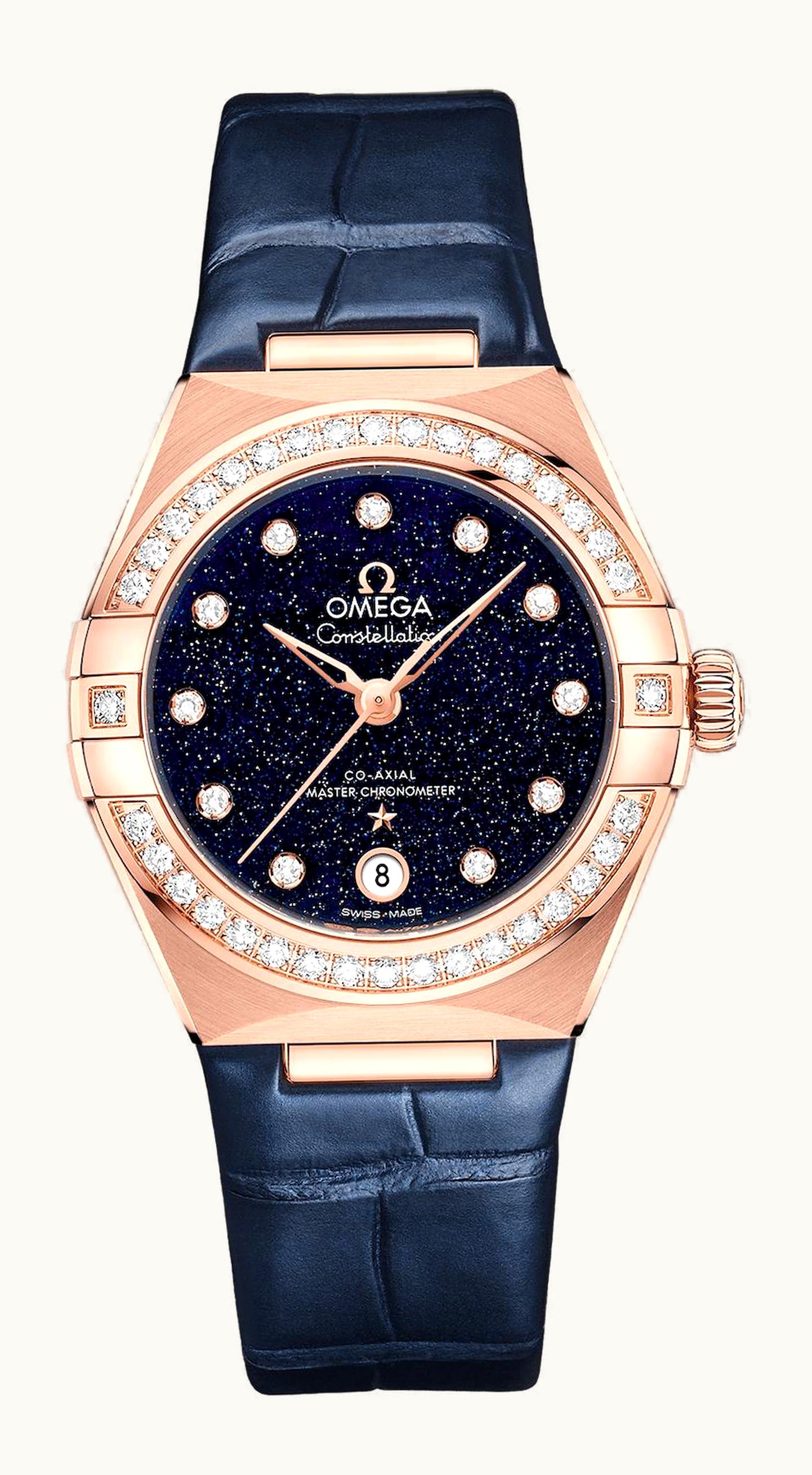 Omega Constellation Manhattan 29 Co-Axial Master Chronometer Sedna Gold / Diamond / Aventurine