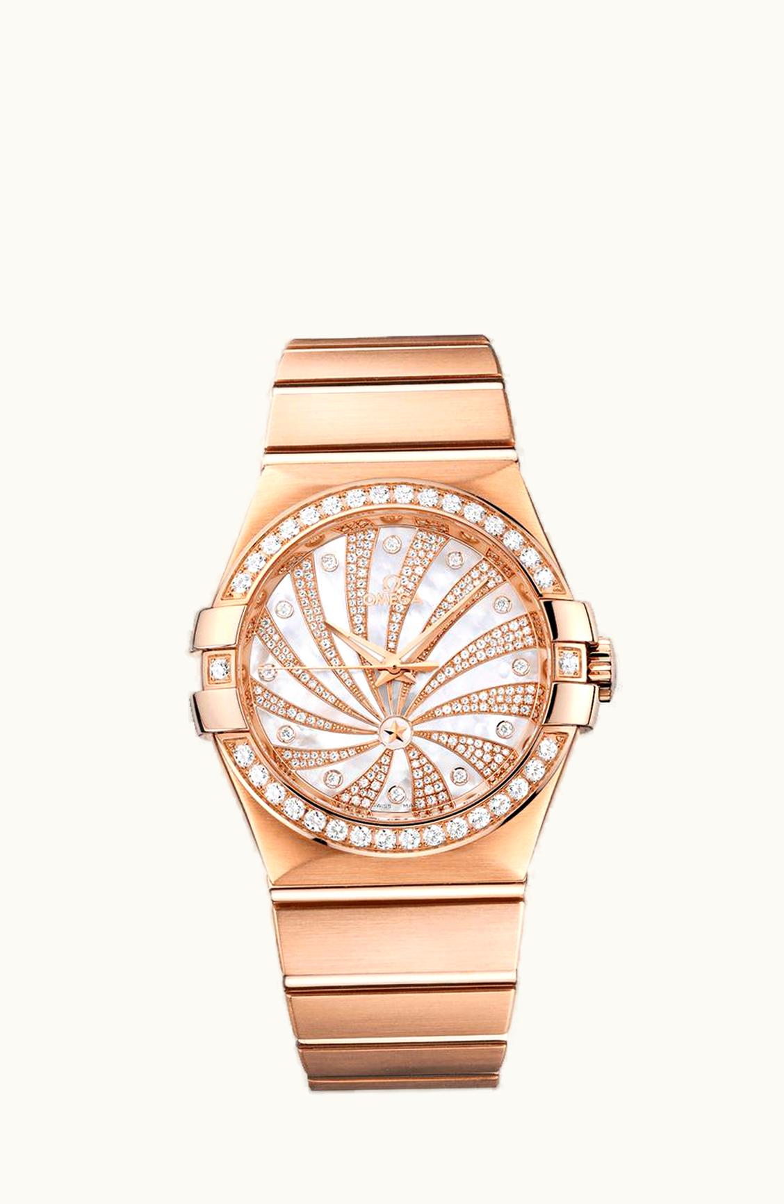 Omega Constellation Co-Axial 35 Red Gold / Diamond / Diamond Supernova