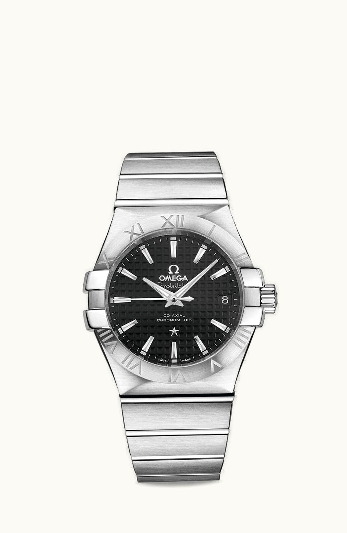 Omega Constellation Co-Axial 35 Stainless Steel / Black Clous de Paris