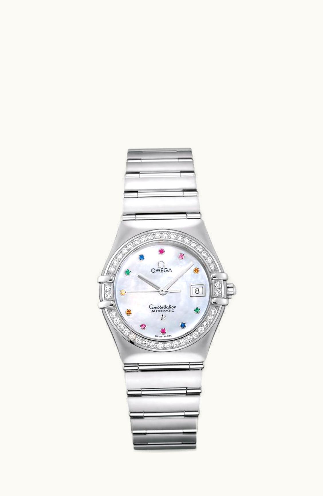 Omega Constellation Automatic 27.5 My Choice Stainless Steel / Diamond / MOP Iris