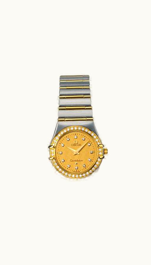 Omega Constellation Quartz 25.5 '95 Stainless Steel / Yellow Gold / Champagne
