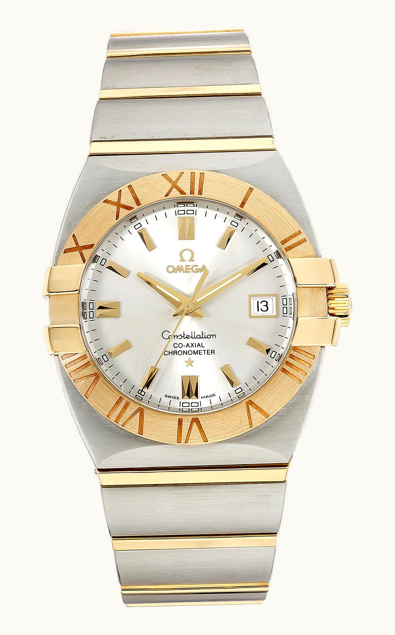 Omega Constellation Co-Axial 38 Double Eagle Stainless Steel / Yellow Gold / Silver