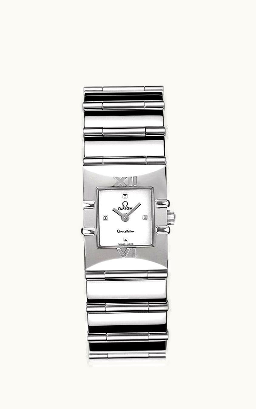 Omega Constellation Quadra Quartz 19.3 Stainless Steel / Diamond / MOP