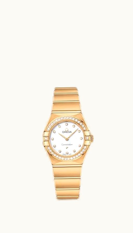 Omega Constellation Manhattan 25 Quartz Yellow Gold / MOP / Diamond