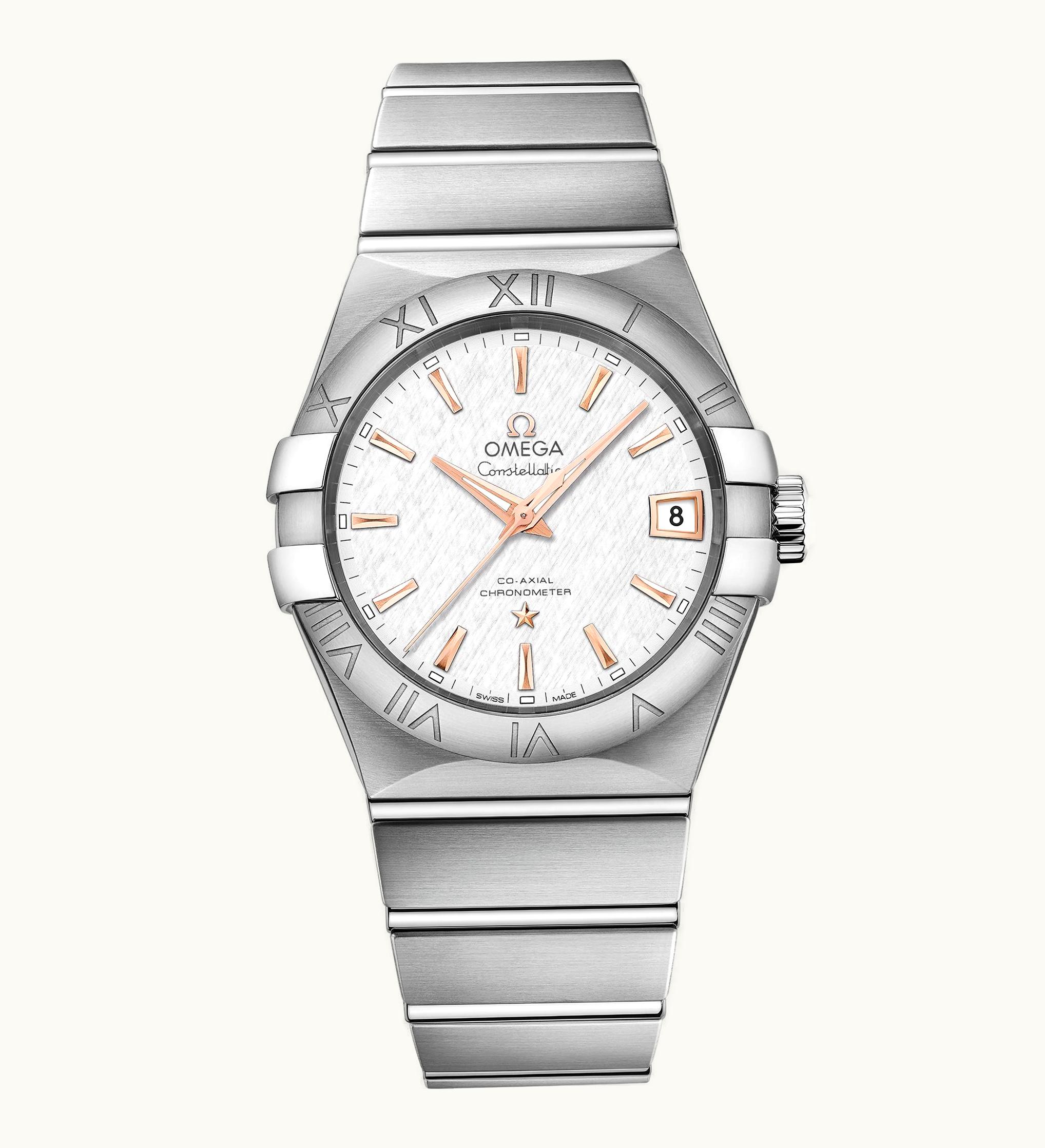 Omega Constellation Co-Axial 38 Stainless Steel / Silver Slik