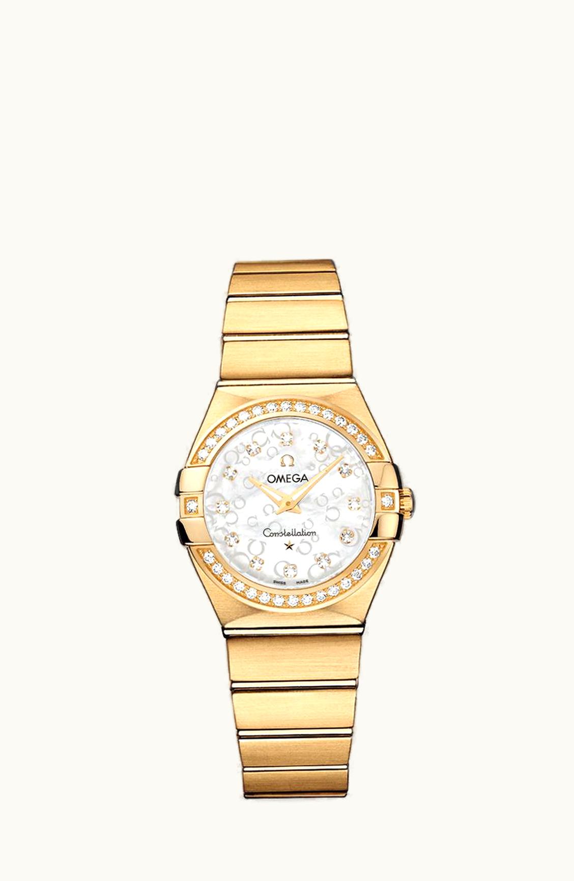Omega Constellation Quartz 27 Brushed Yellow Gold / MOP Omega