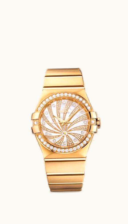 Omega Constellation Co-axial 35 Yellow Gold / Diamond / Diamond Supernova