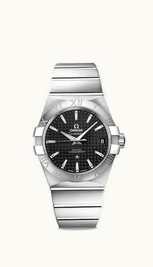 Omega Constellation Co-Axial 38 Stainless Steel / Black