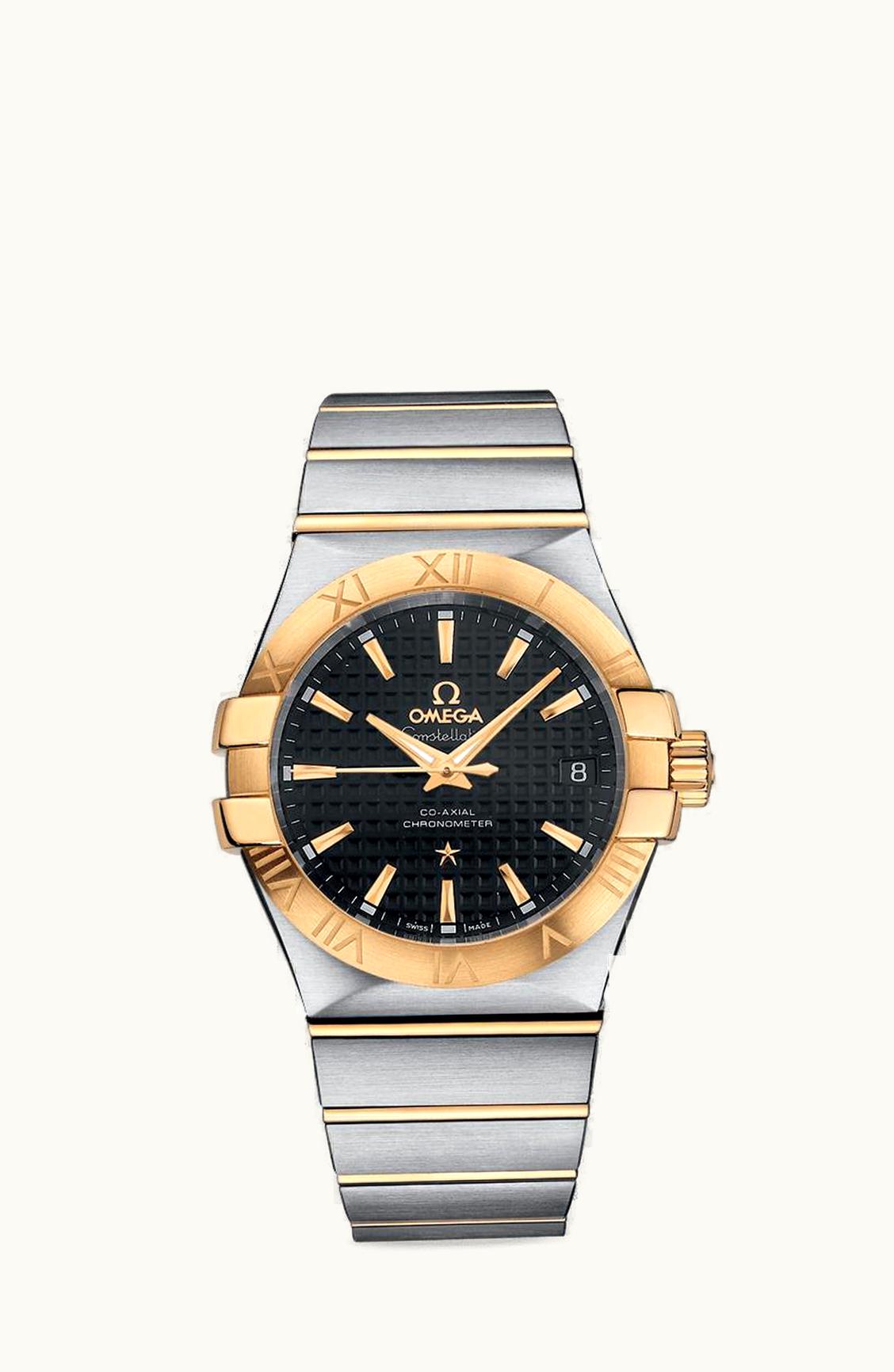 Omega Constellation Co-Axial 35 Stainless Steel / Yellow Gold / Black