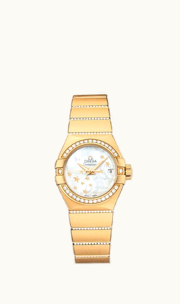 Omega Constellation Co-Axial 27 Brushed Yellow Gold / Diamond / MOP Stars