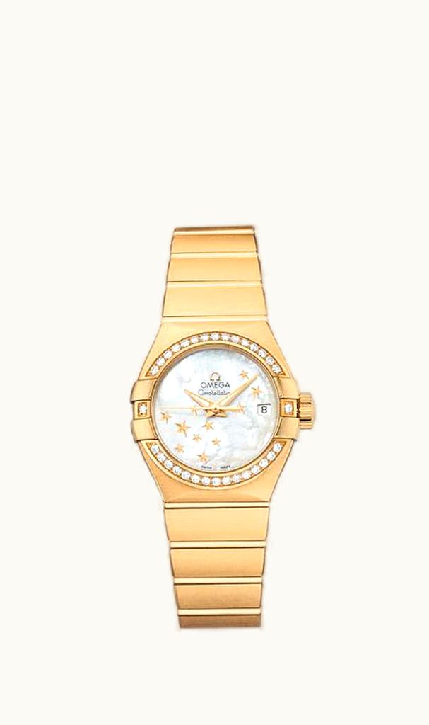 Omega Constellation Co-Axial 27 Brushed Yellow Gold / Diamond / MOP Stars