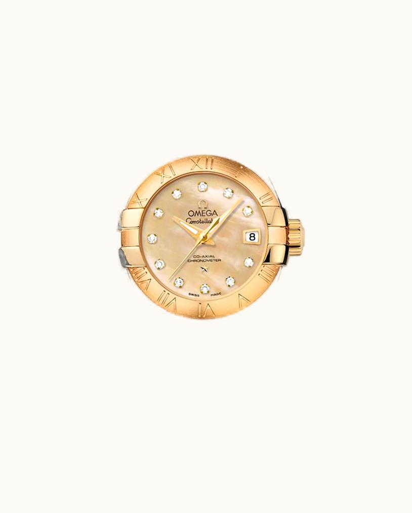Omega Constellation Co-Axial 27 Brushed Stainless Steel / Yellow Gold / Champagne MOP