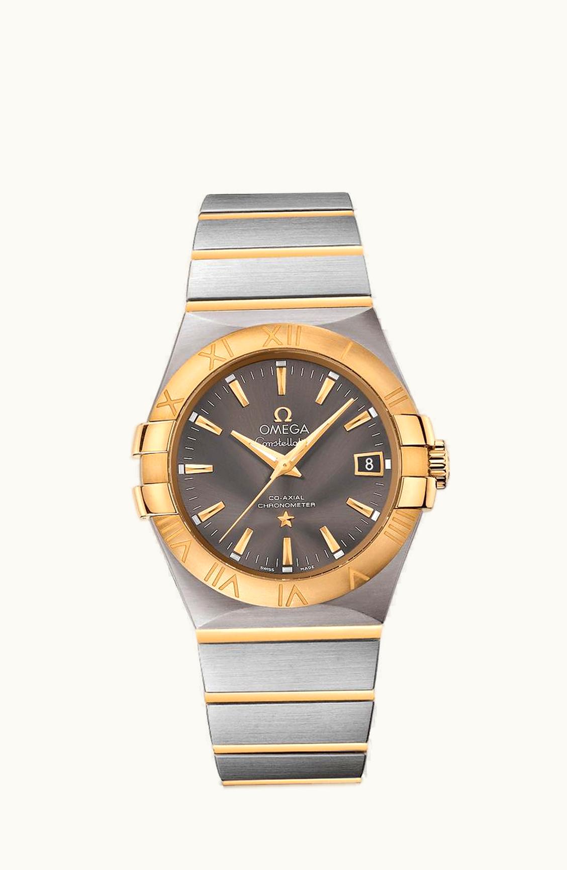 Omega Constellation Co-Axial 35 Stainless Steel / Yellow Gold / Grey