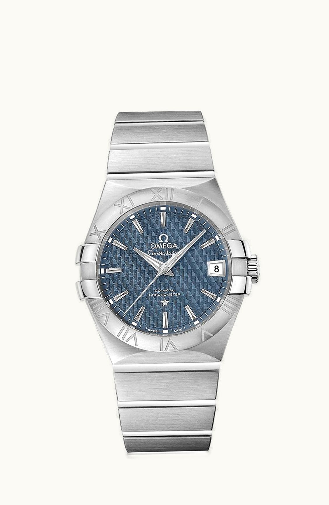 Omega Constellation Co-Axial 35 Stainless Steel / Lozenge Blue