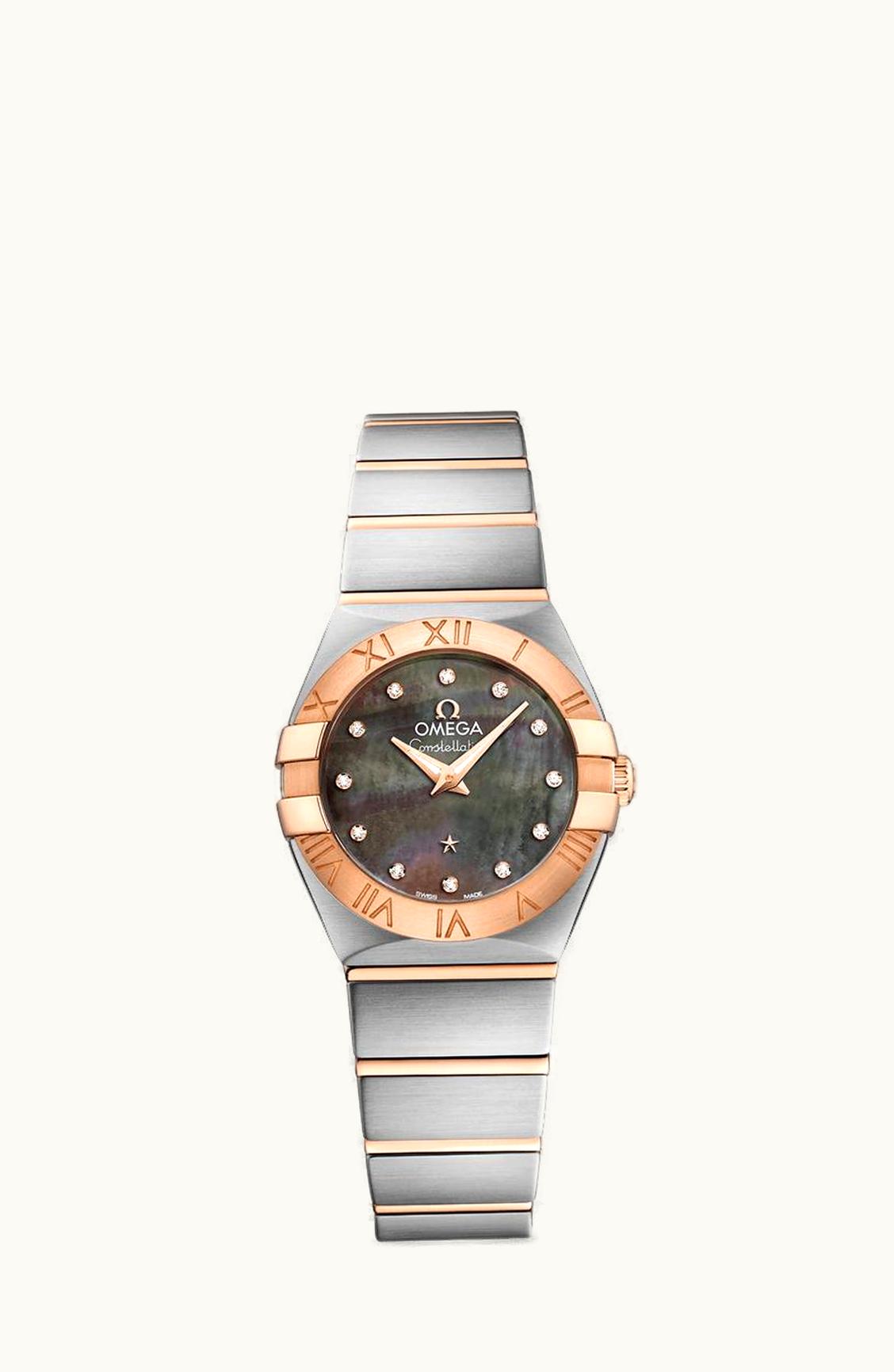Omega Constellation Quartz 24 Stainless Steel / Red Gold / Brown MOP