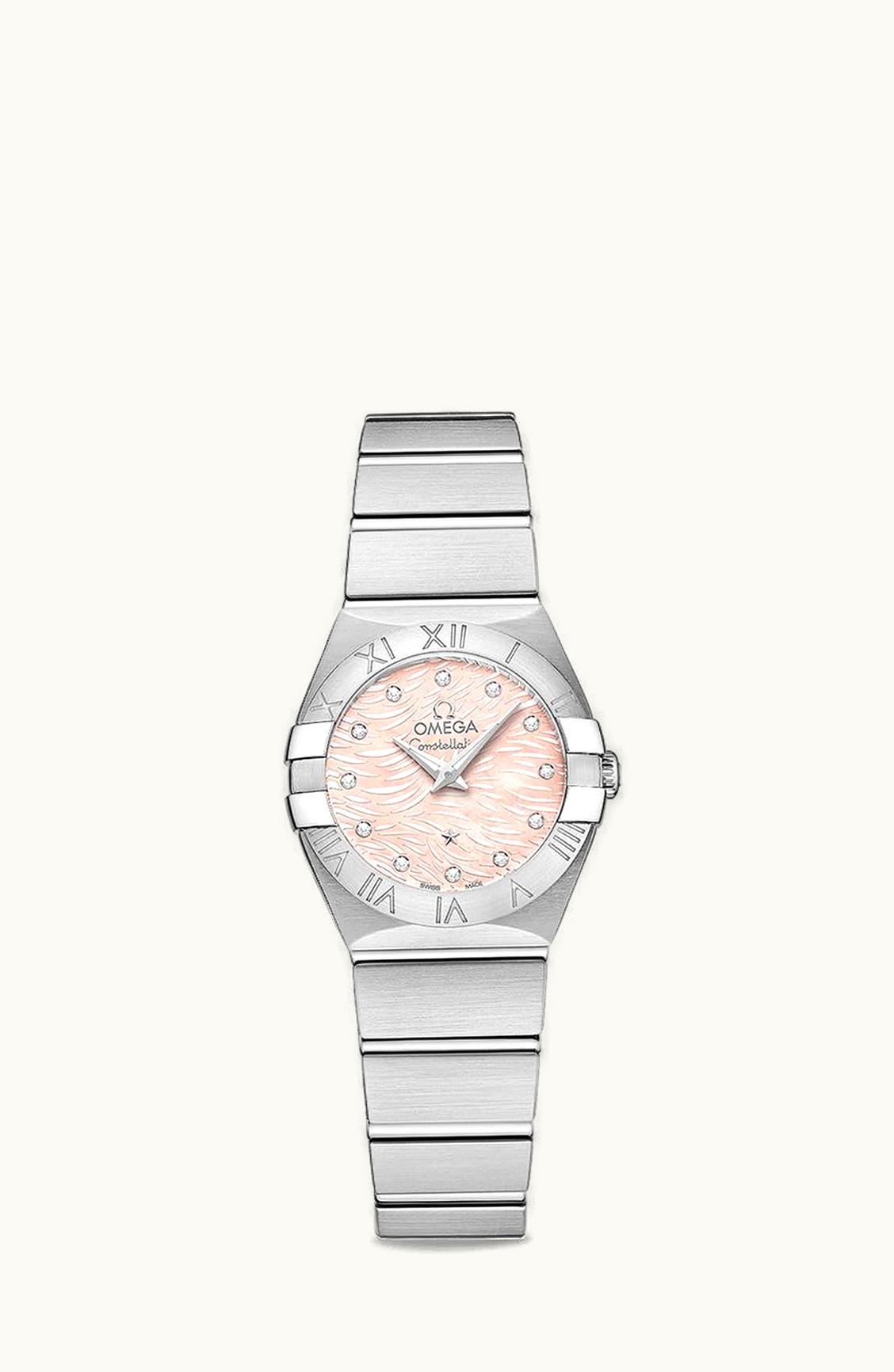 Omega Constellation Quartz 24 Stainless Steel / Pink MOP