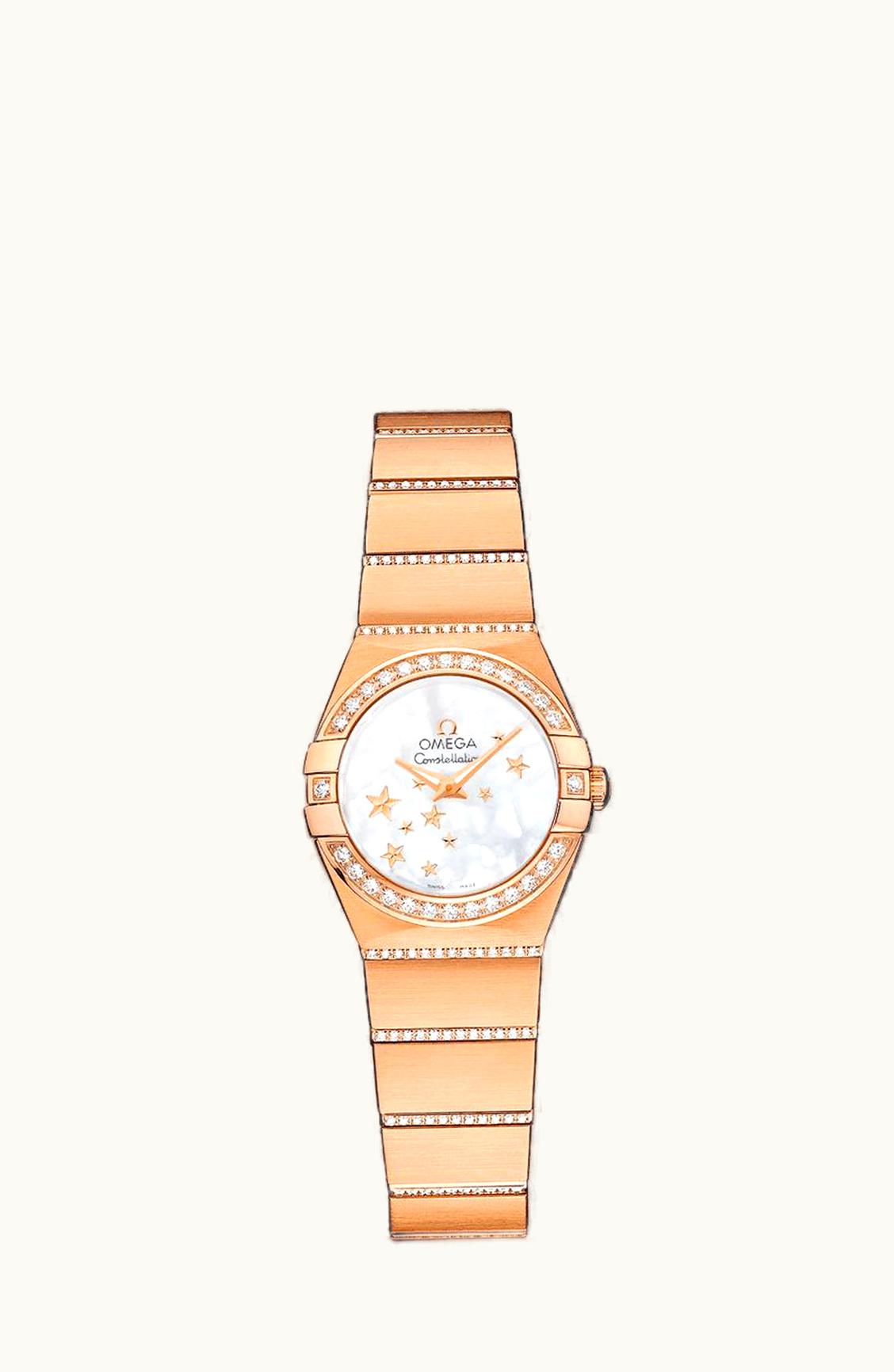 Omega Constellation Quartz 24 Red Gold / Diamond / MOP Star