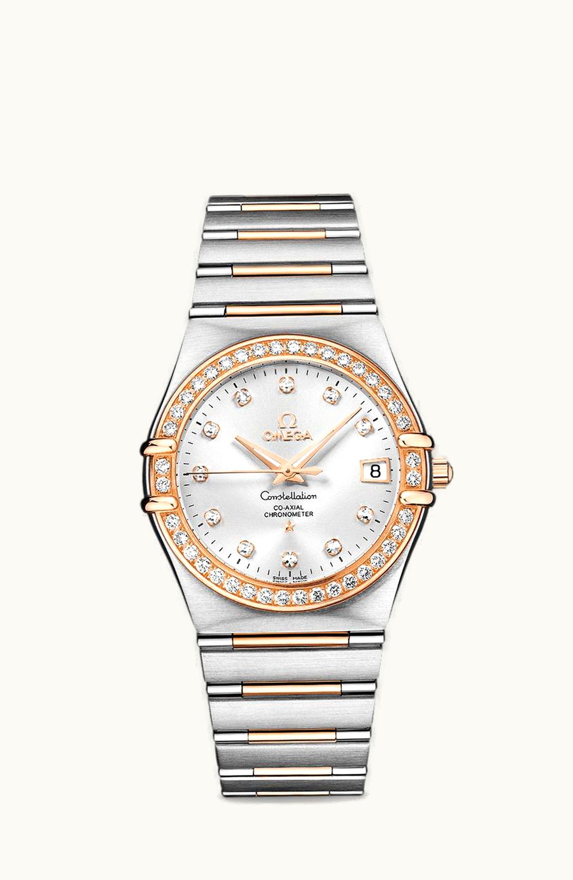 Omega Constellation Co-Axial 35.5 Red Gold / Silver / 160 Years