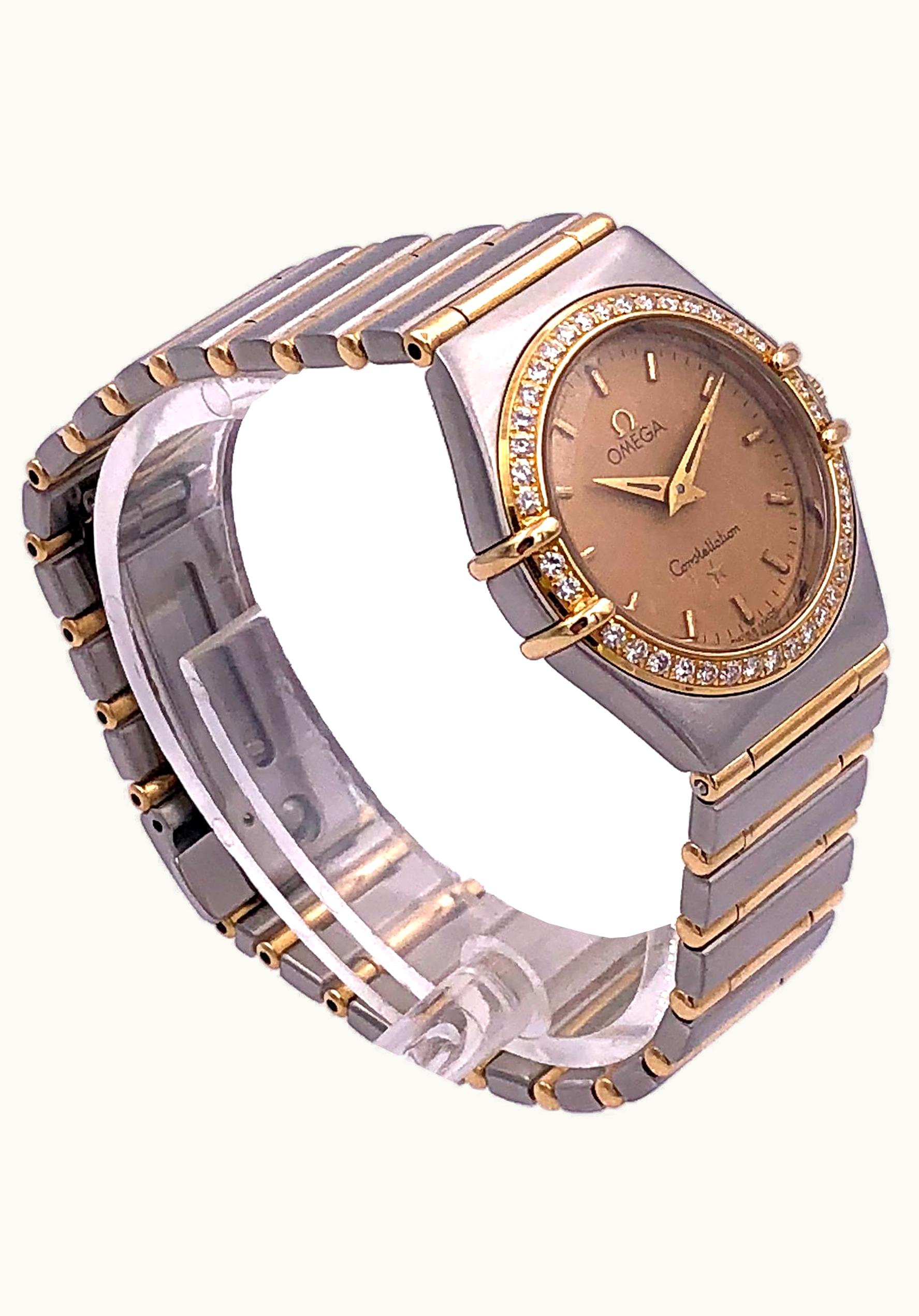 Omega Constellation Quartz 22.5 Stainless Steel / Red Gold / Diamond / MOP