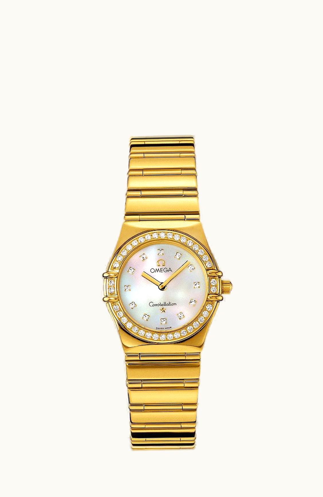 Omega Constellation Quartz 25.5 My Choice Yellow Gold / Diamond / MOP