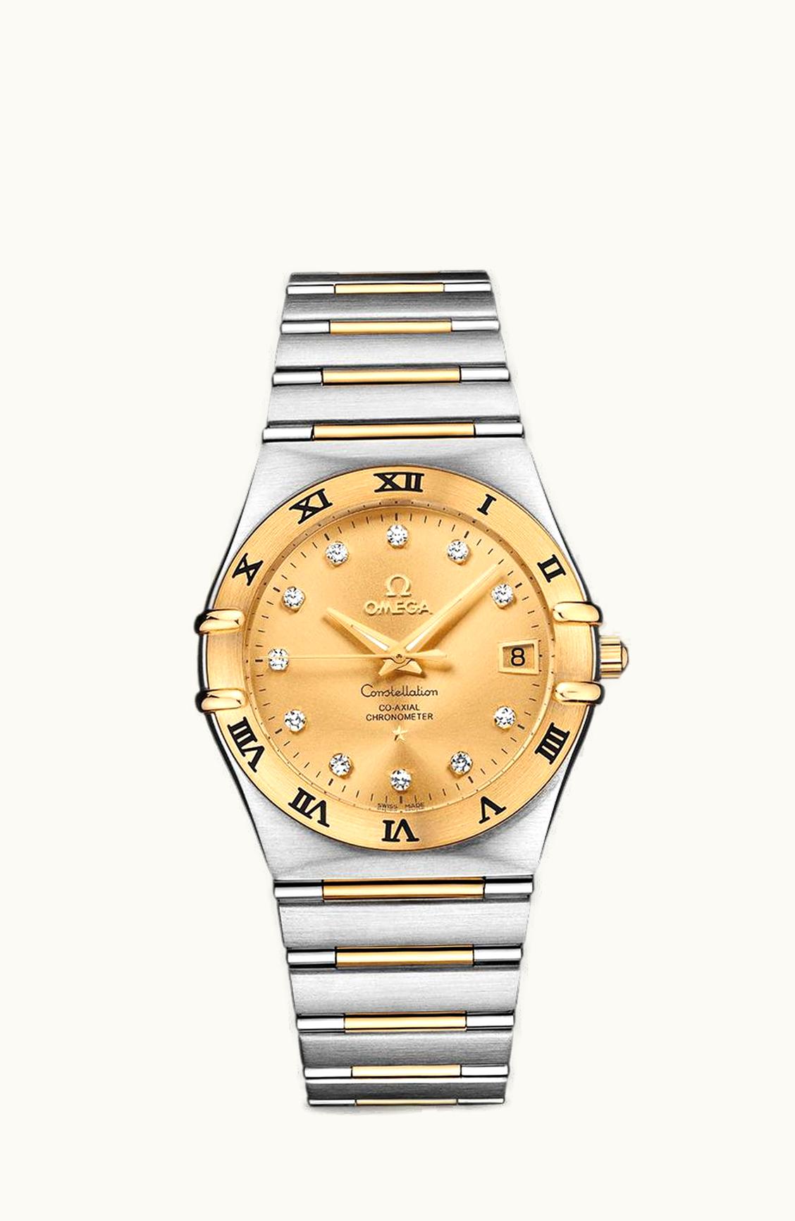 Omega Constellation Co-Axial 35.5 Stainless Steel / Yellow Gold / Champagne / 160 Years