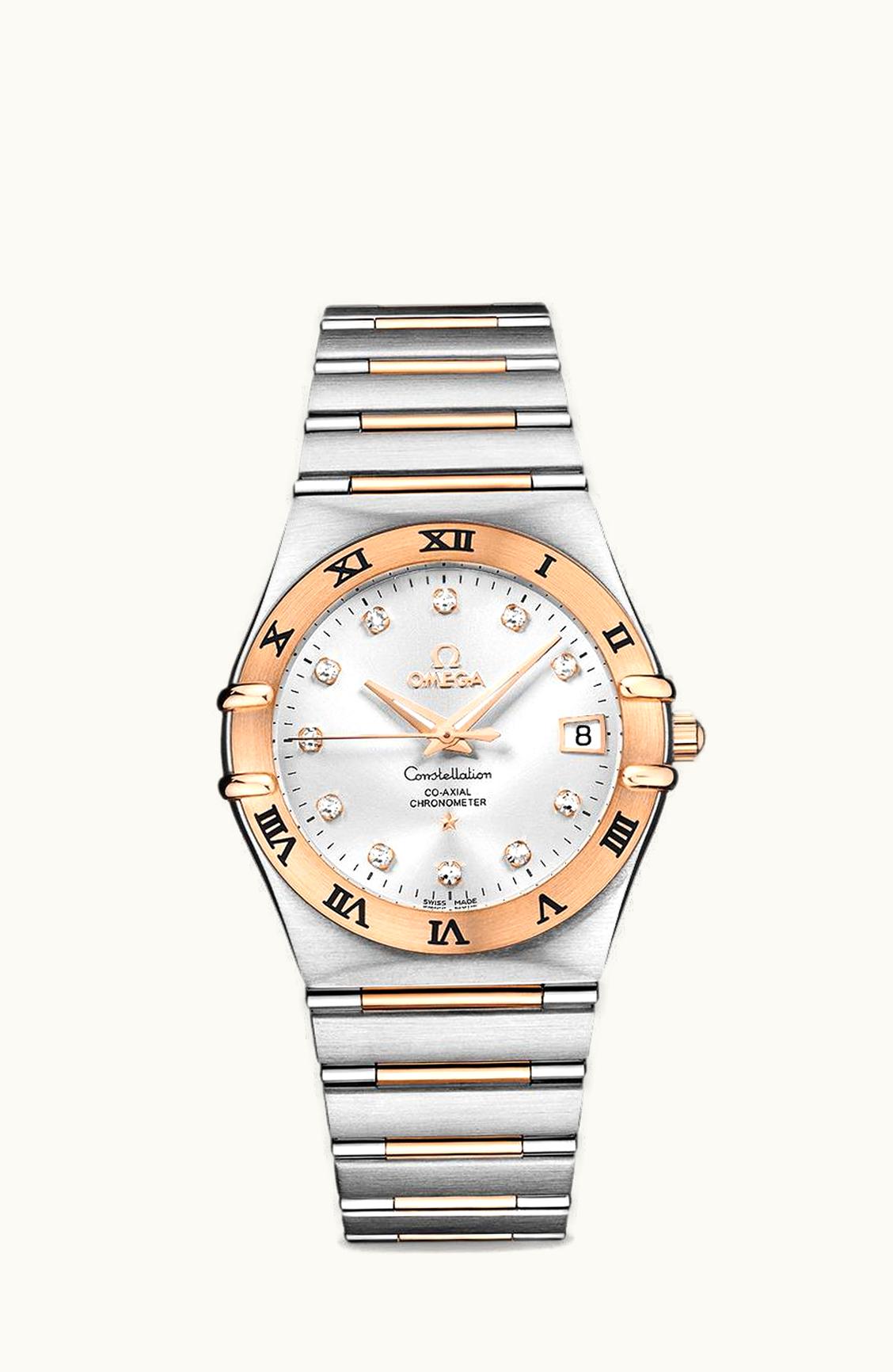 Omega Constellation Co-Axial 35.5 Stainless Steel / Red Gold / Silver / 160 Years