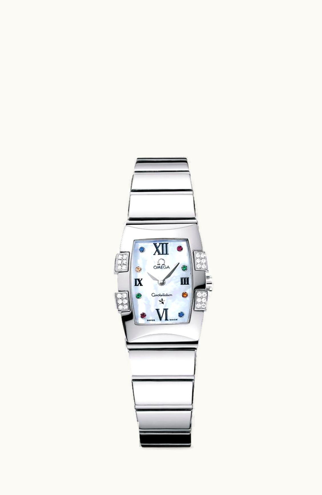 Omega Constellation Quadrella Quartz 25 Stainless Steel / MOP