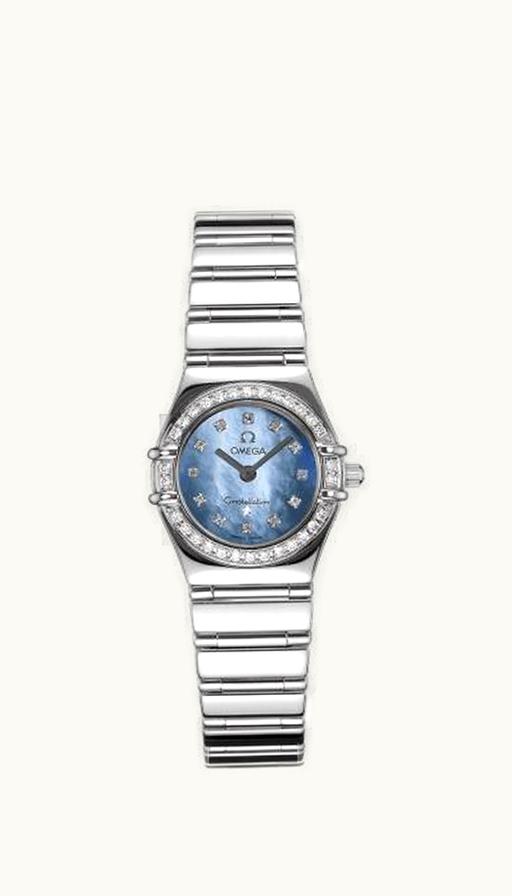 Omega Constellation Quartz 22.5 My Choice White Gold / Diamond / Blue MOP