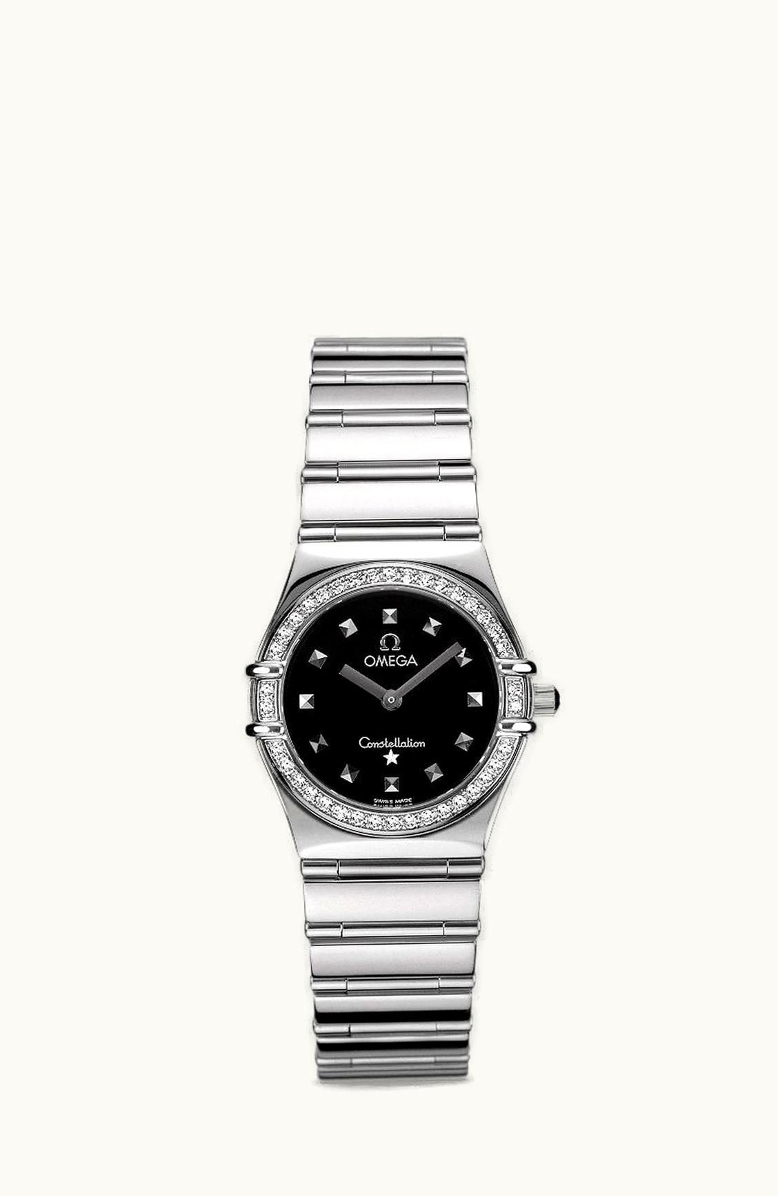 Omega Constellation Quartz 25.5 My Choice Stainless Steel / Diamond / Black