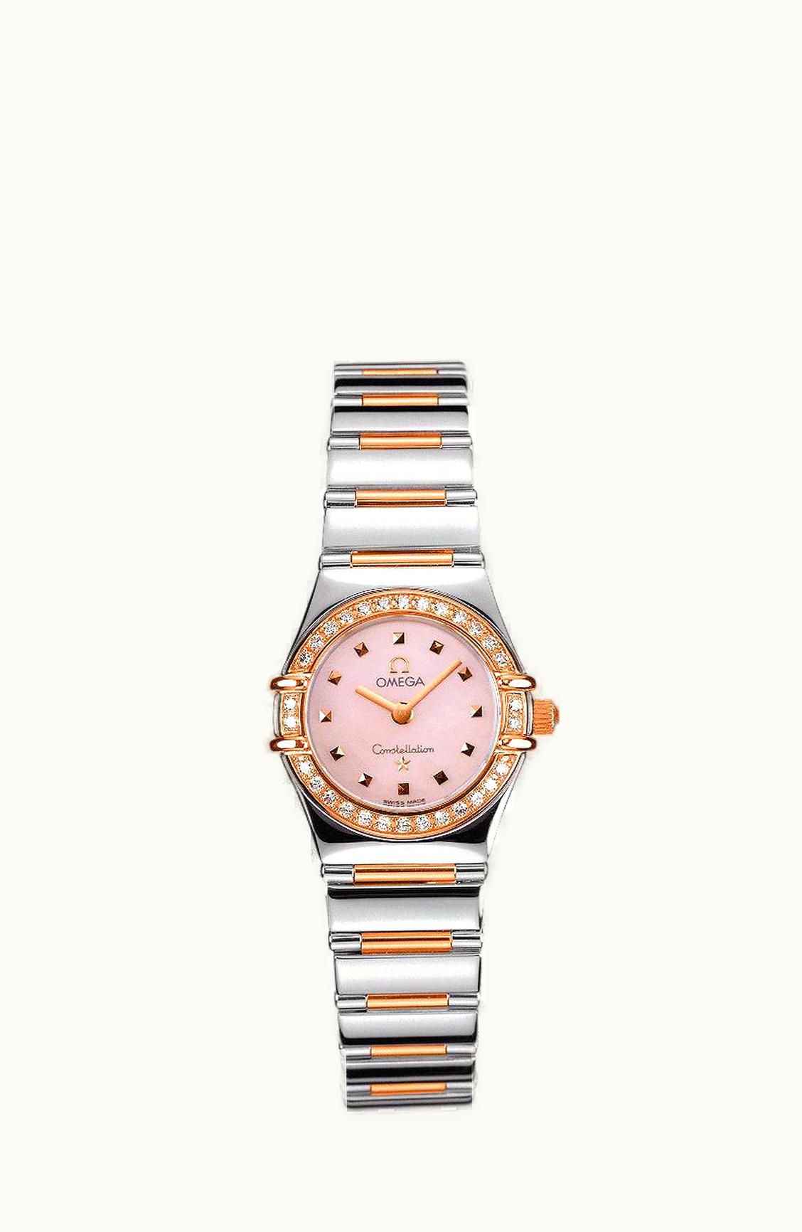 Omega Constellation Quartz 22.5 My Choice Stainless Steel / Red Gold / Diamond / Pink