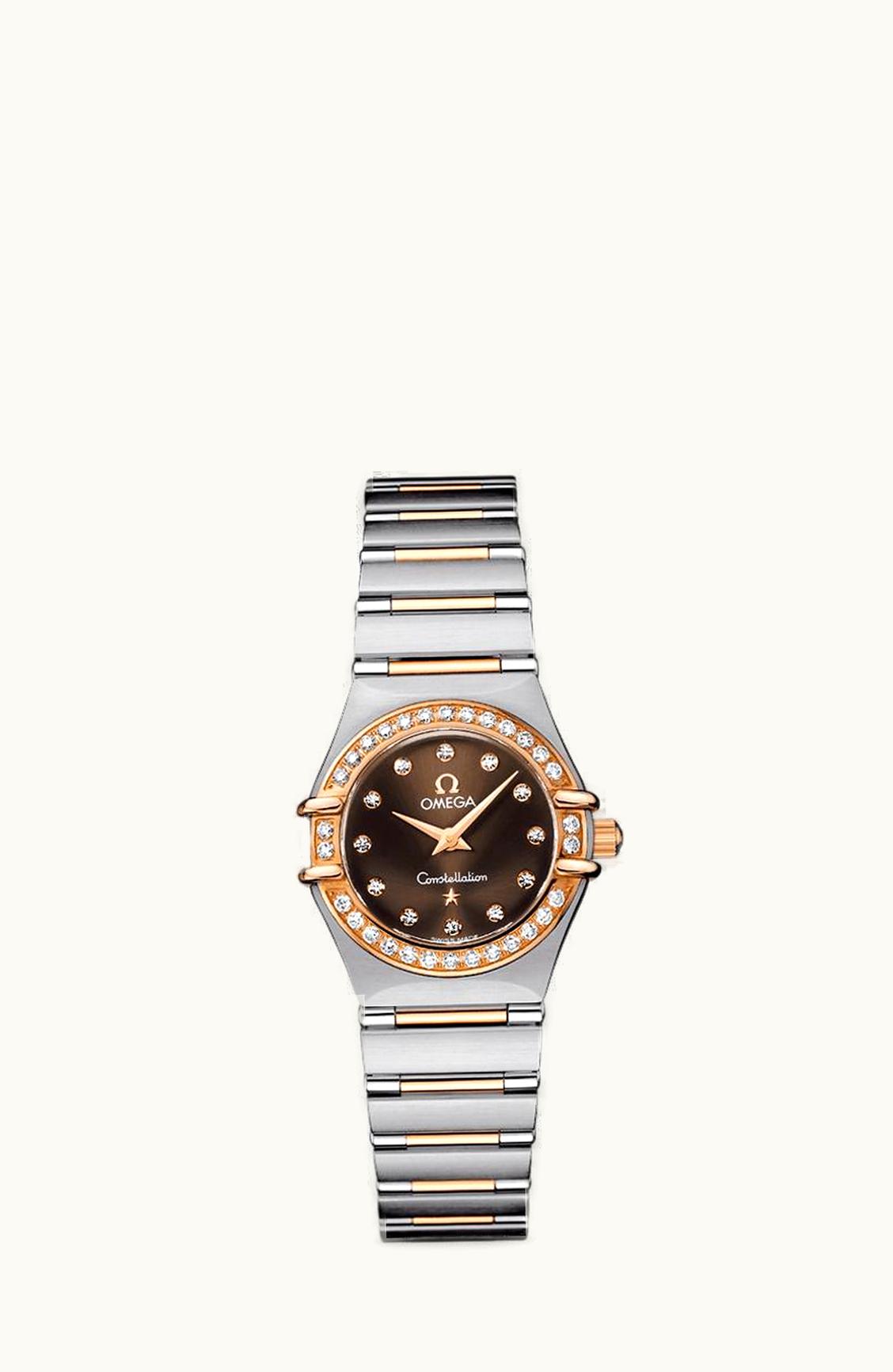 Omega Constellation Quartz 22.5 '95 Stainless Steel / Red Gold / Diamond / Brown