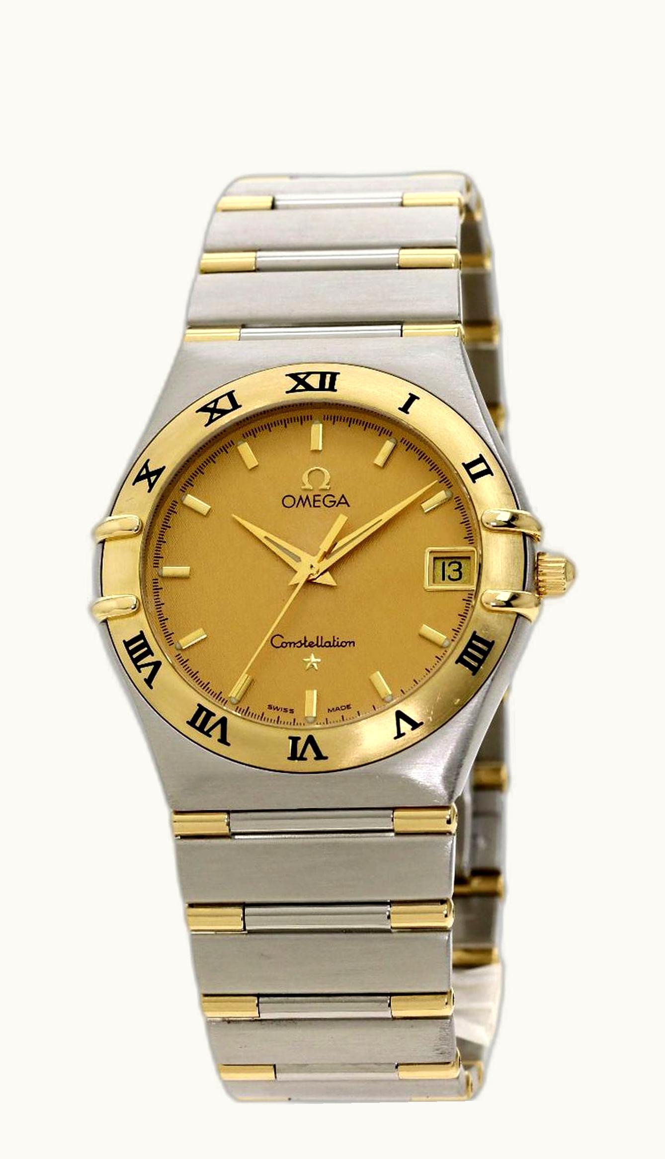Omega Constellation Quartz 33.5 '95 Stainless Steel / Yellow Gold / Champagne