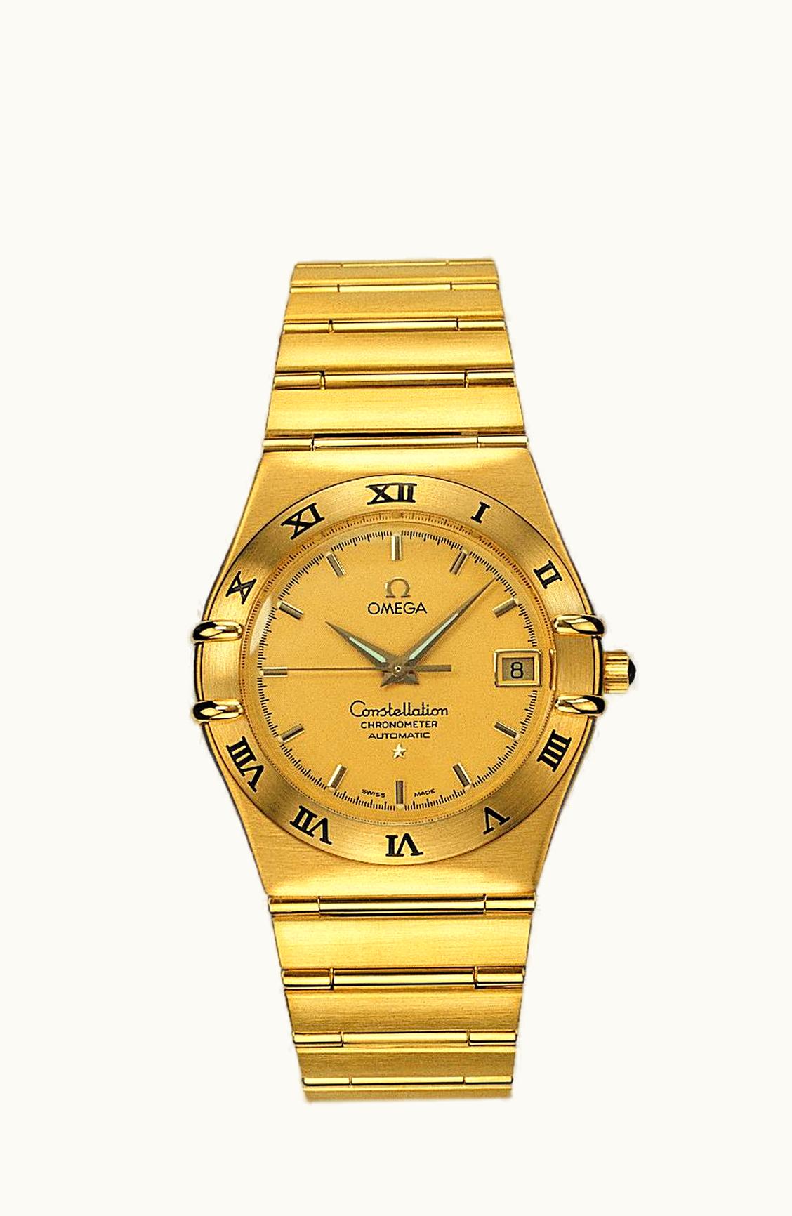 Omega Constellation Automatic 35.5 '95 Yellow Gold / Champagne