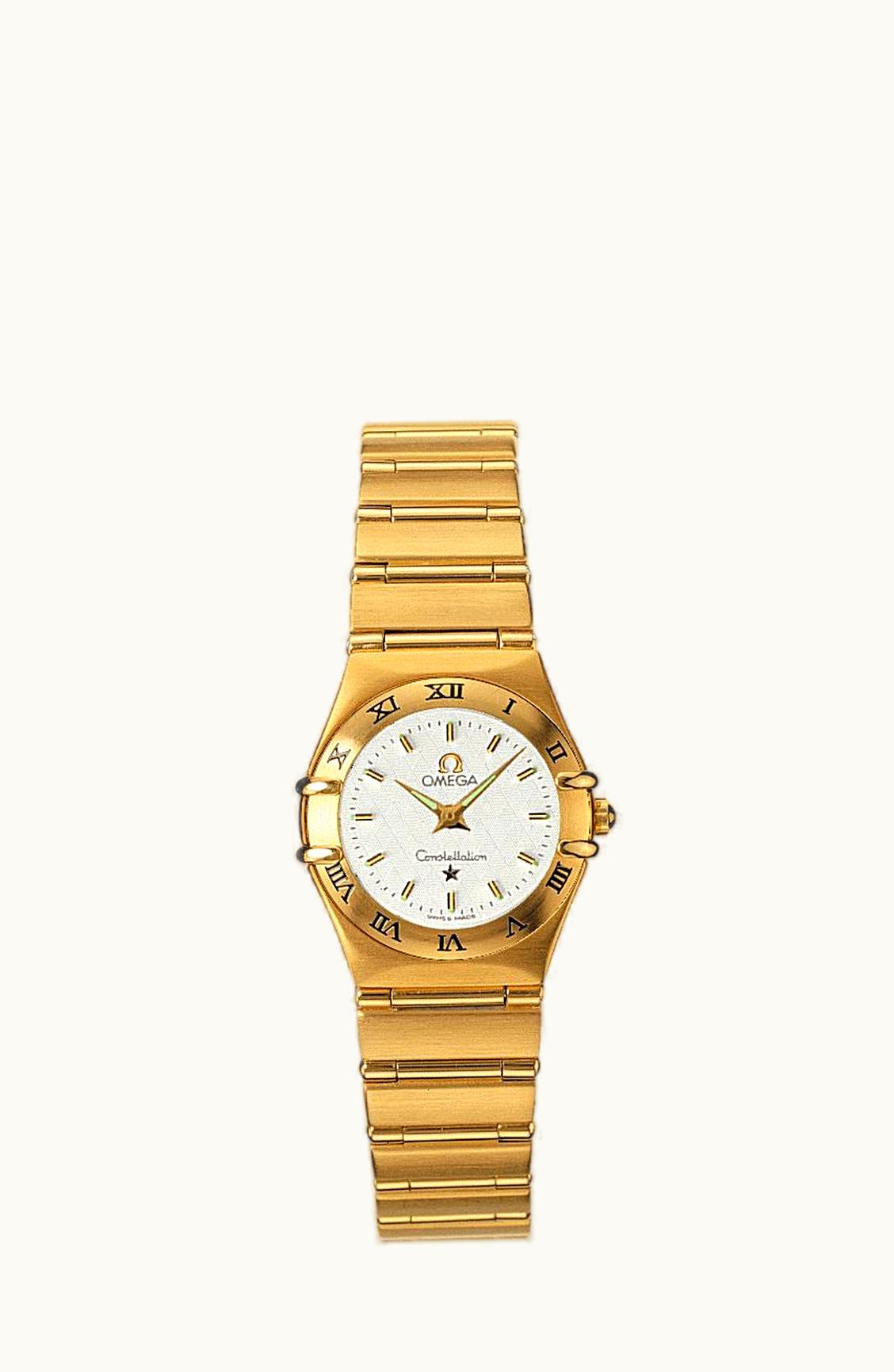 Omega Constellation Quartz 22.5 '95 Yellow Gold / Silver