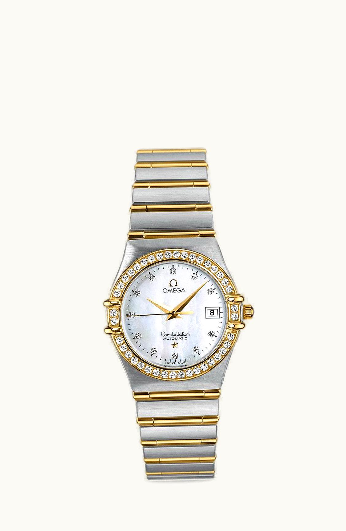 Omega Constellation Quartz 27.5 Stainless Steel / Yellow Gold / Diamond / MOP