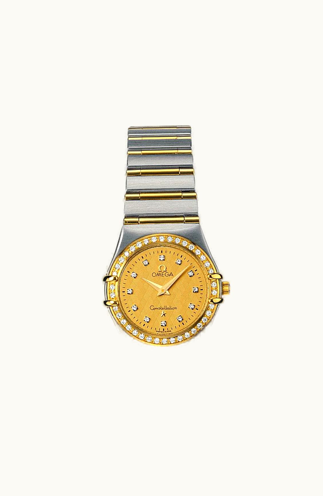 Omega Constellation Quartz 25.5 '95 Stainless Steel / Yellow Gold / Diamond / Champagne