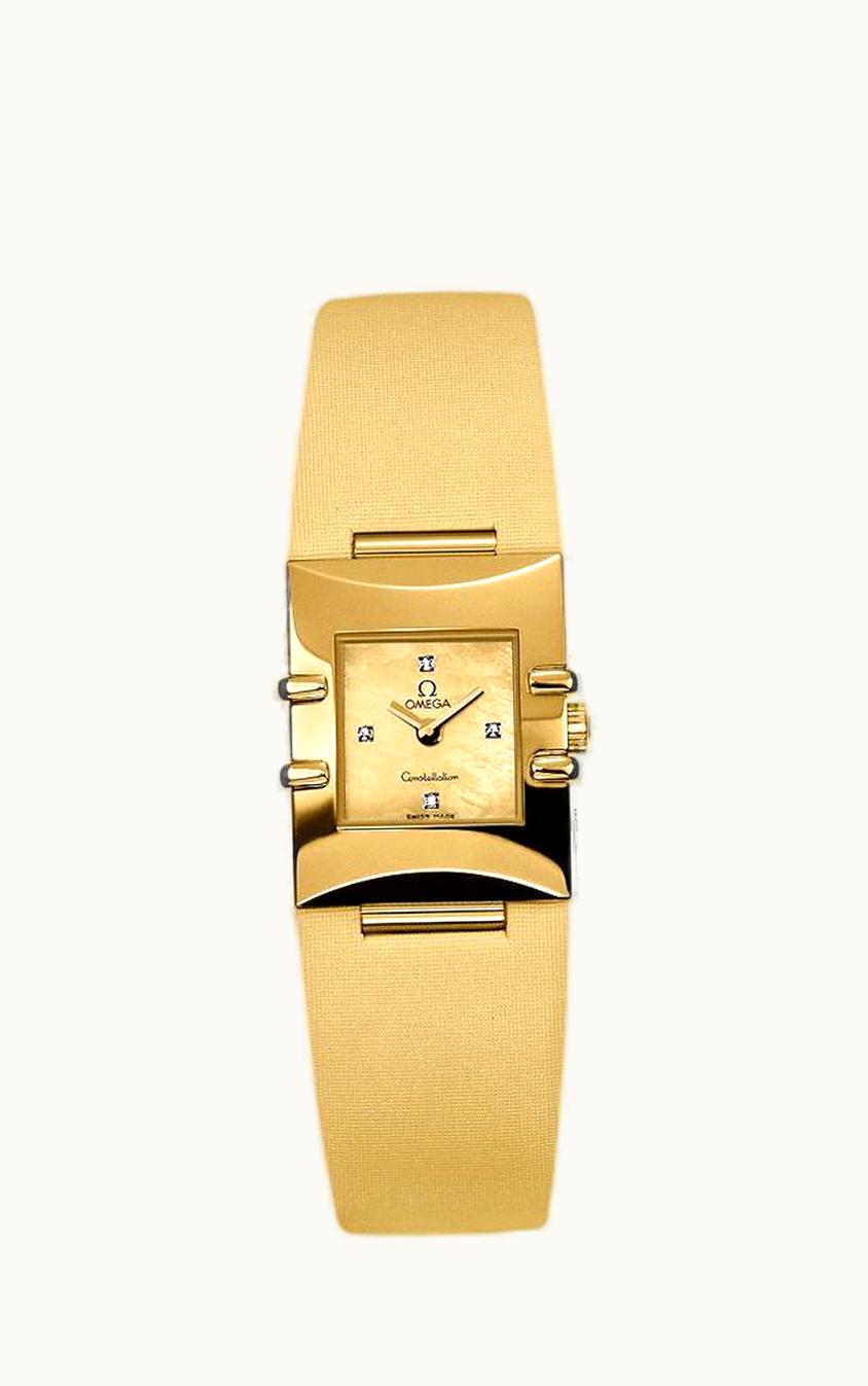 Omega Constellation Quadra Quartz 19.3 Yellow Gold / Yellow MOP